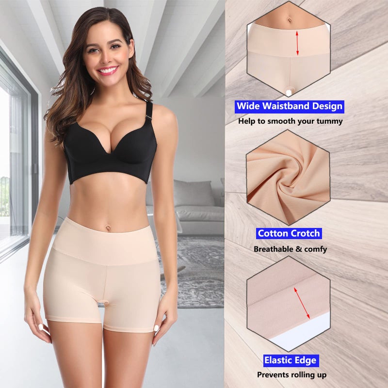 JOYSHAPER Boyshorts Panties for Women Slip Shorts for Women Under Dress Anti Chafing Underwear - Image 3